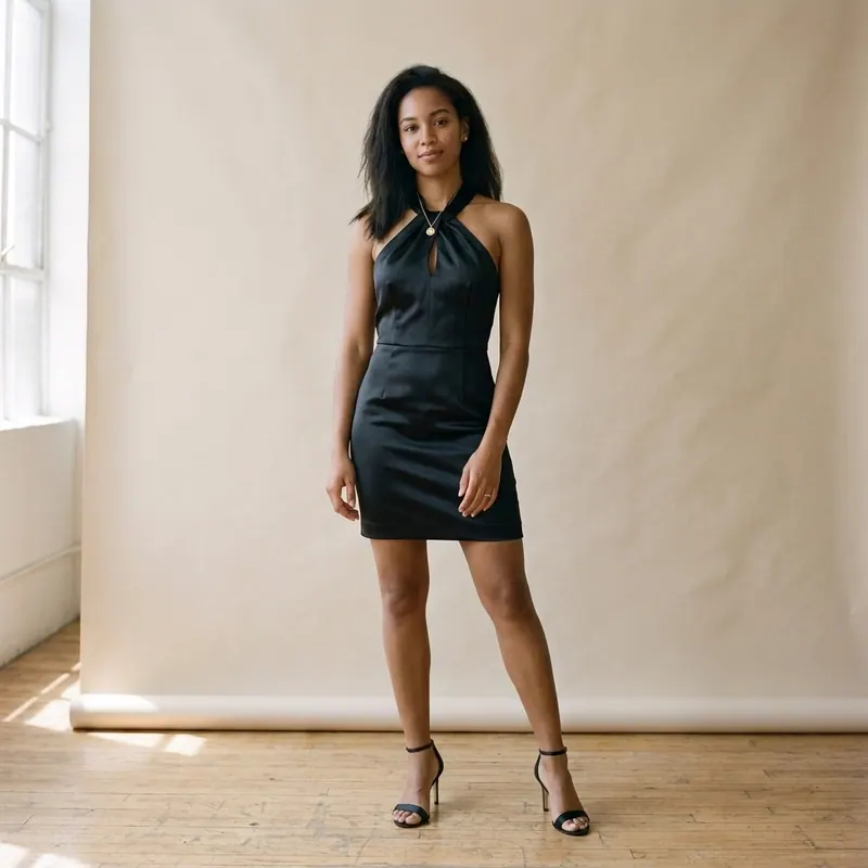 After — cocktail dresses try any dress on your real body in 30 seconds virtual try-on result on real body, AI generated