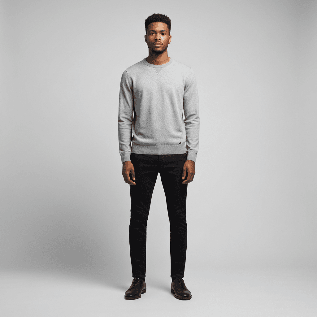 Before — original photo, ready to try on Drake outfit OVO Stone Island Off-White casual luxury streetwear virtually with AI