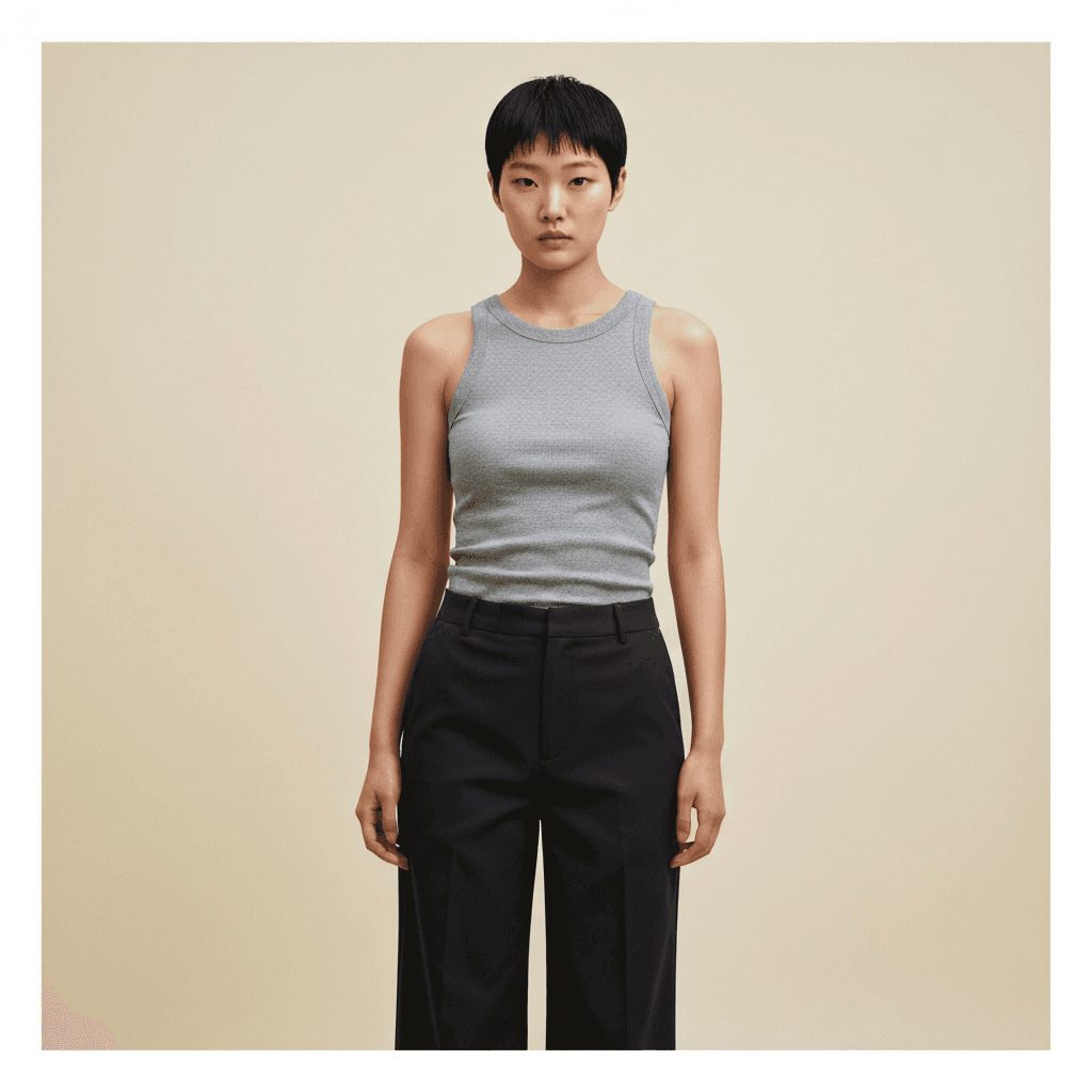 Before — original photo, ready to try on Jeongyeon outfit TWICE tomboy fashion virtually with AI