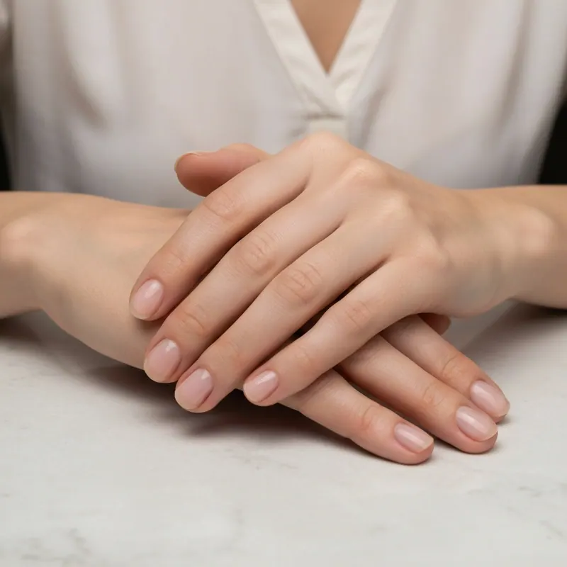 Antes — foto original para probar diseño de uñas manicura con probador virtual IA