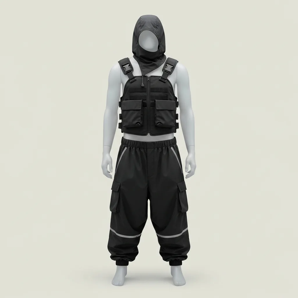 techwear, gorpcore, tactical vests upload your photo + the arc'teryx jacket / ac — item photo for virtual try-on with AI fitting
