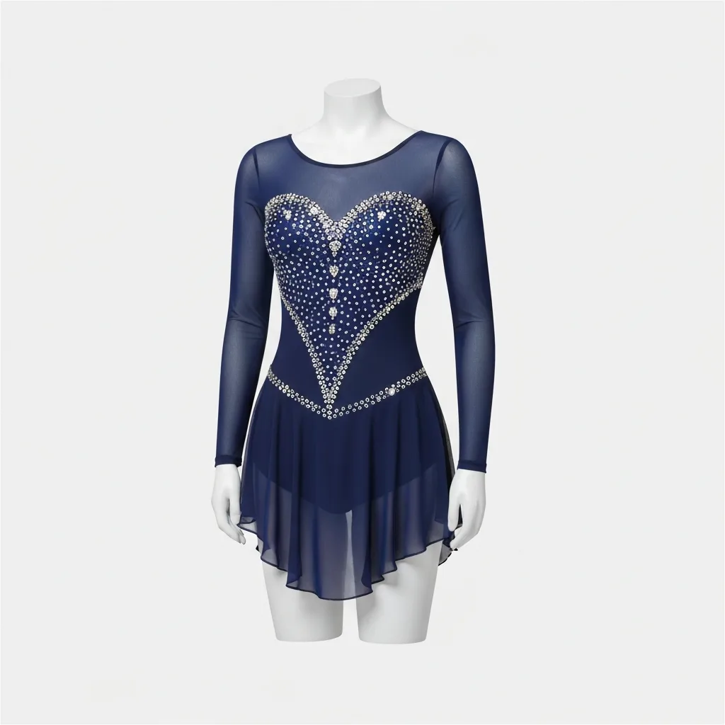 figure skating + ballroom + cheerleader + gymnastics upload your photo + the com — item photo for virtual try-on with AI fitting