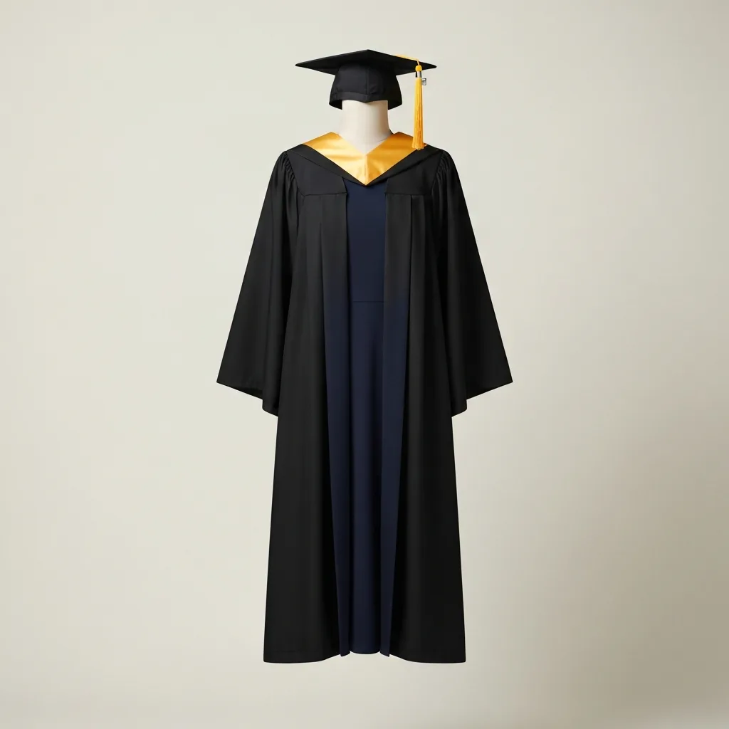 graduation gown + cap + hood upload your photo + your university's regalia see e — item photo for virtual try-on with AI fitting