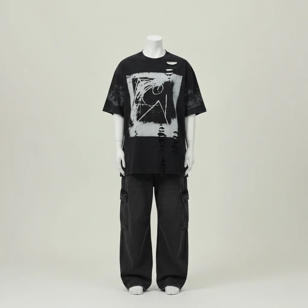 opium, acubi, darkwear, grunge upload the asymmetric / dark / layered piece you  — item photo for virtual try-on with AI fitting