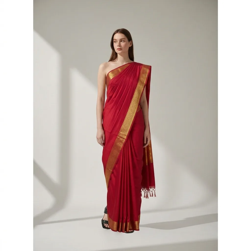 After — sari, hanbok, qipao, kaftan upload your photo + the silk garment you found see i virtual try-on result on real body, AI generated