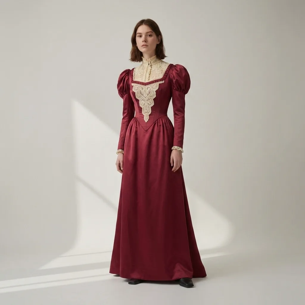 After — bridgerton, victorian, regency, corset upload your photo + the period gown you f virtual try-on result on real body, AI generated