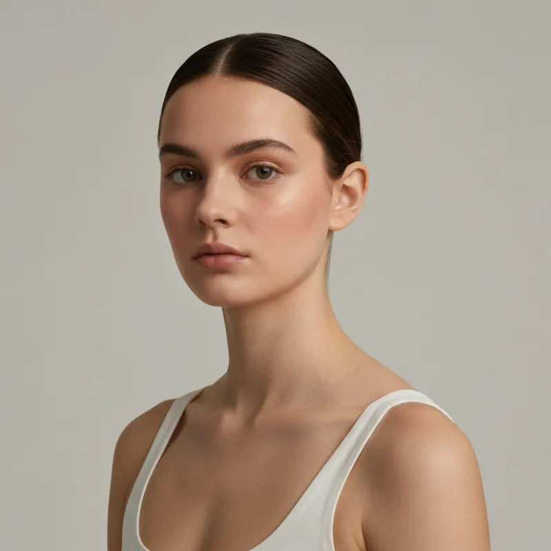 Before — original photo, ready to try on necklace ring jewelry for women virtually with AI