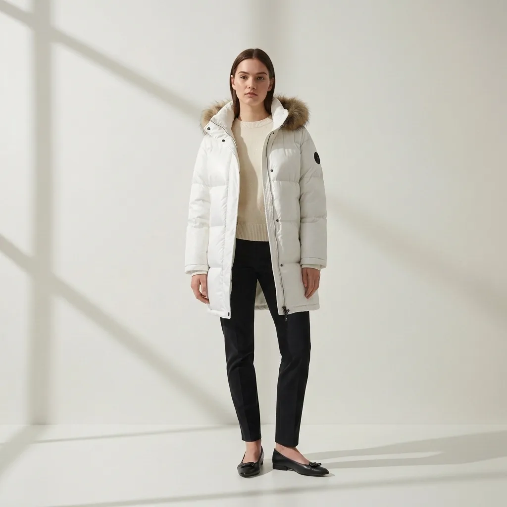 After — puffer jacket, fur coat, trench, ski jacket upload your photo + the coat you fou virtual try-on result on real body, AI generated After — puffer jacket, fur coat, trench, ski jacket upload your photo + the coat you fou virtual try-on result on real body, AI generated