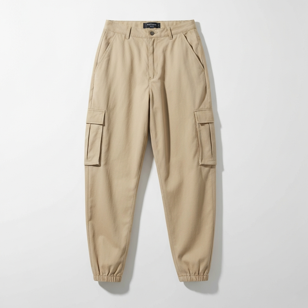 Chaeryeong low-rise baggy cargo pants reference — ITZY AI try-on