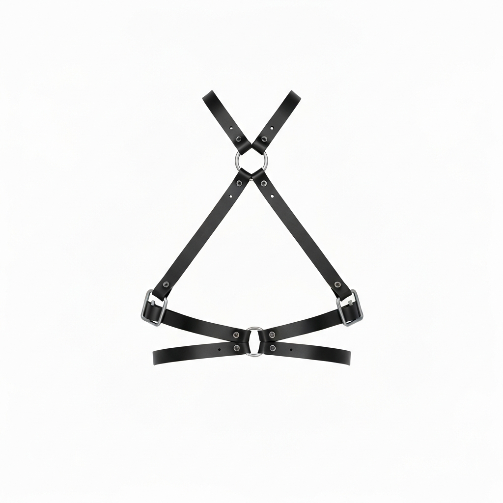Hyunjin MANIAC-era leather harness reference — Stray Kids AI try-on