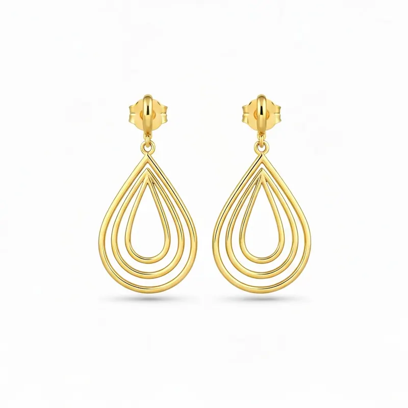 earring hoop stud — item photo for virtual try-on with AI fitting