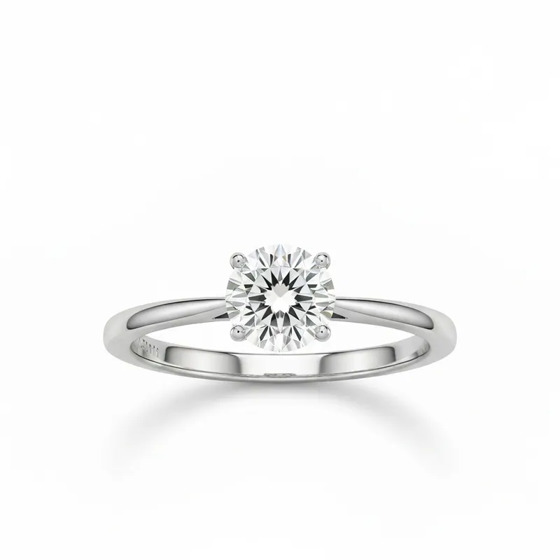 diamante de 3 quilates en la mano mira cualquier quilataje — 1ct, 15ct, 2ct, 3ct — artículo para probar virtualmente con IA