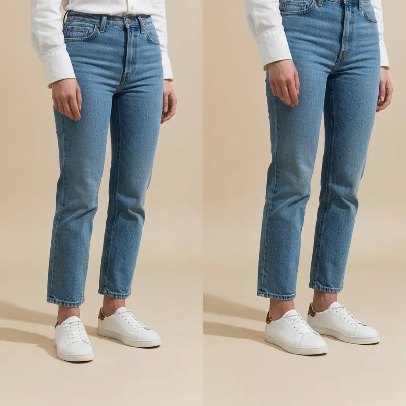 After — virtual try-on for shoes see any pair on your feet in 30 seconds virtual try-on result on real body, AI generated After — virtual try-on for shoes see any pair on your feet in 30 seconds virtual try-on result on real body, AI generated
