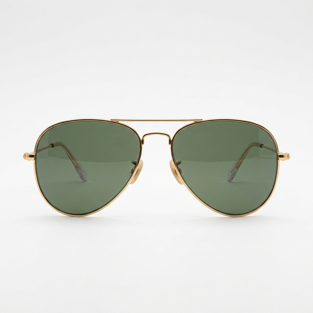 Gold aviator — virtual try-on preset · Agalaz