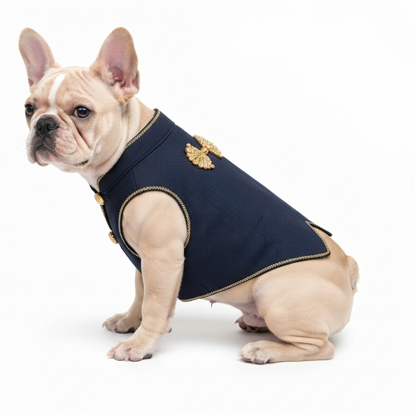 Navy formal vest — virtual try-on preset · Agalaz