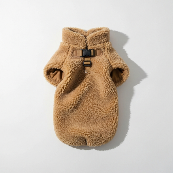 Teddy fleece coat — virtual try-on preset · Agalaz