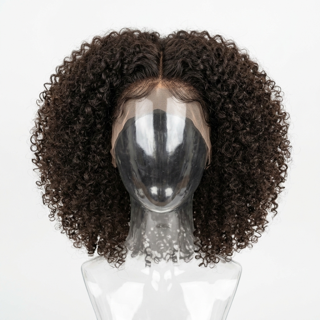 Curly afro shoulder — virtual try-on preset · Agalaz