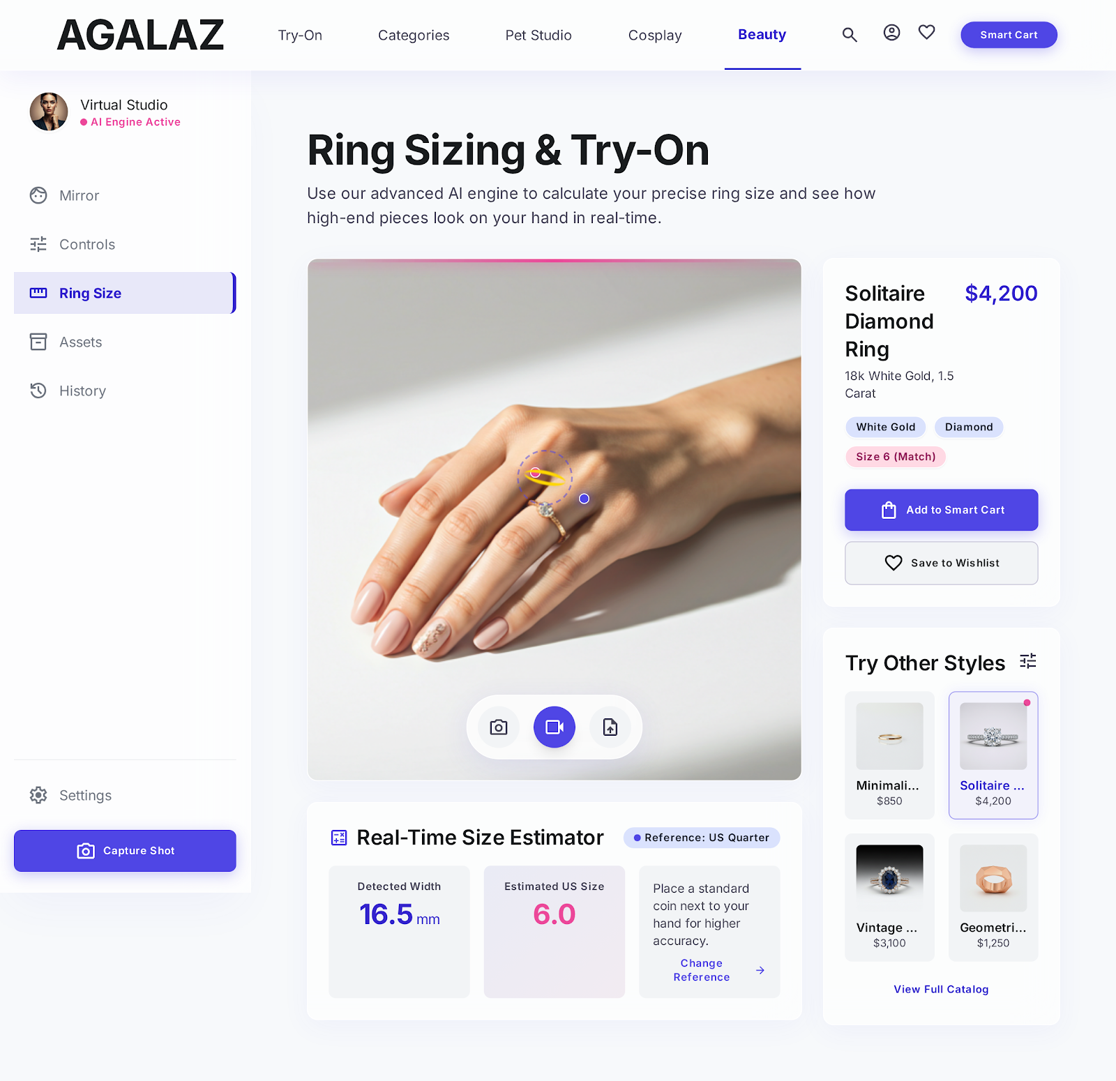 Joyería + talla de anillos — Agalaz design exploration