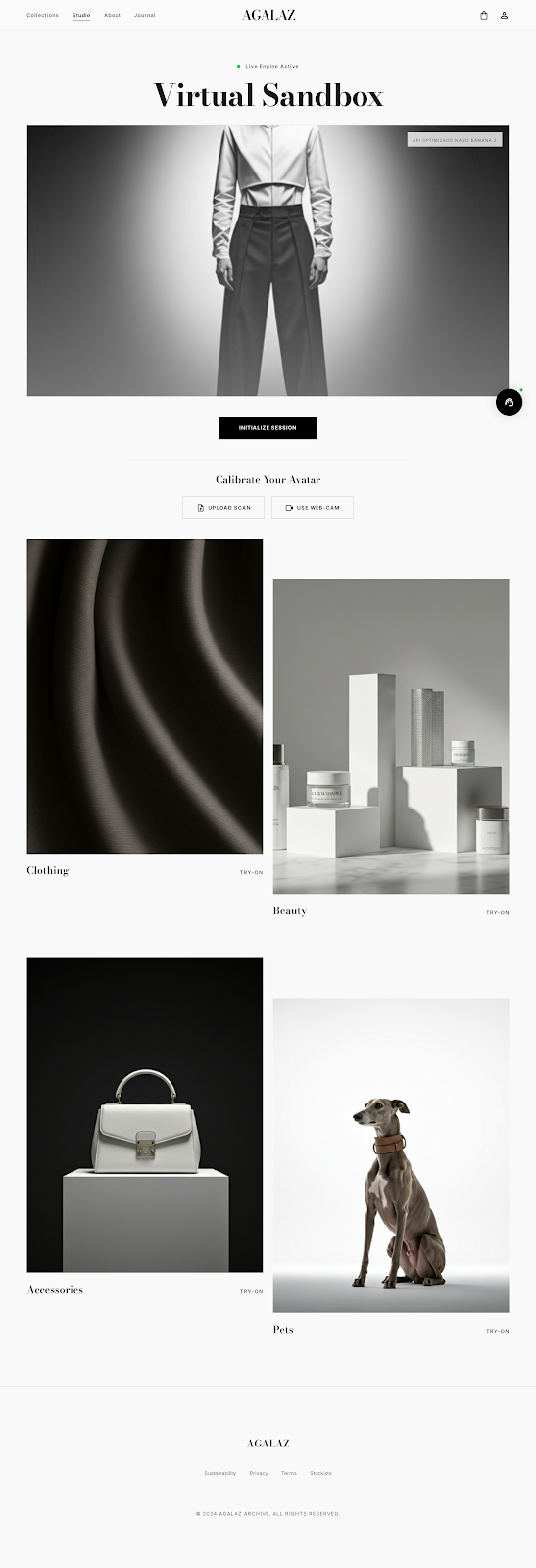Zara Editorial Format — Agalaz design exploration